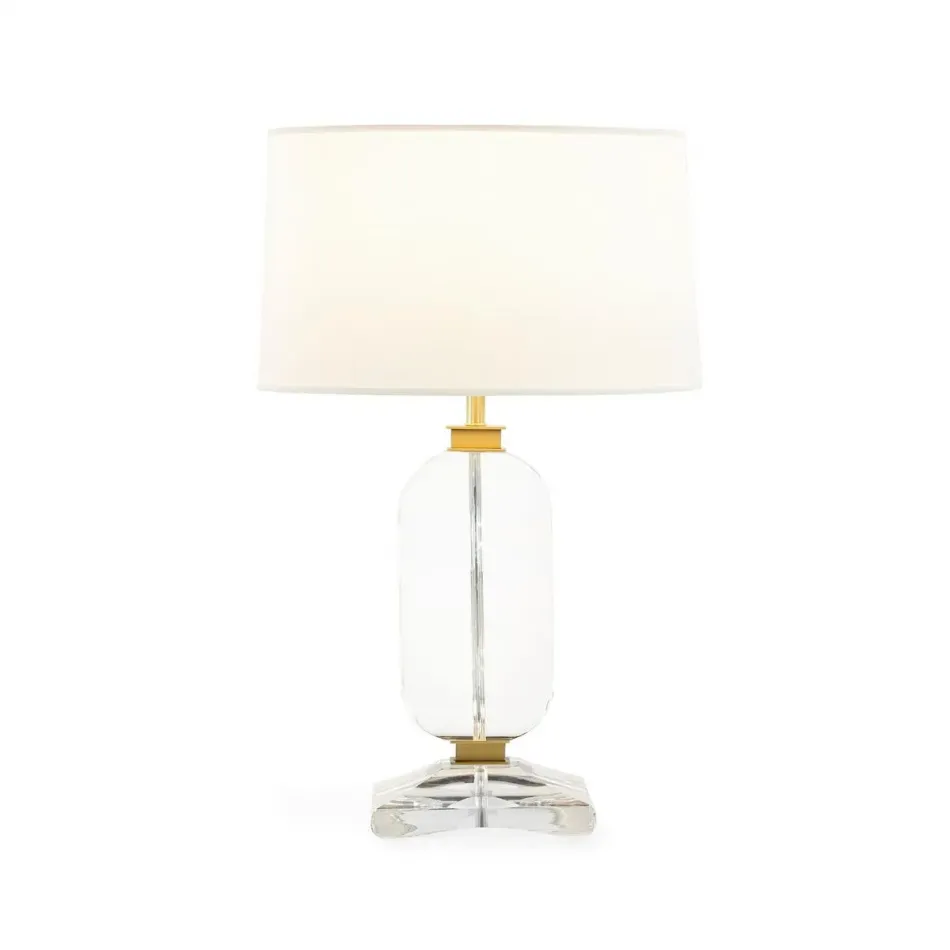 Sculpted Crystal Table Lamp