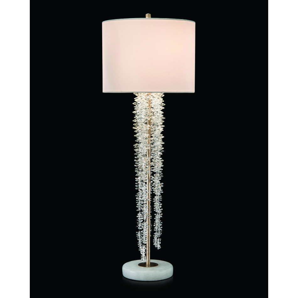 Cascading Crystal Waterfall Table Lamp