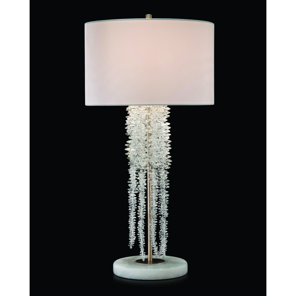 Cascading Crystal Waterfall Table Lamp