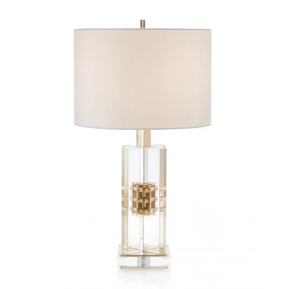 Brass and Acrylic Table Lamp