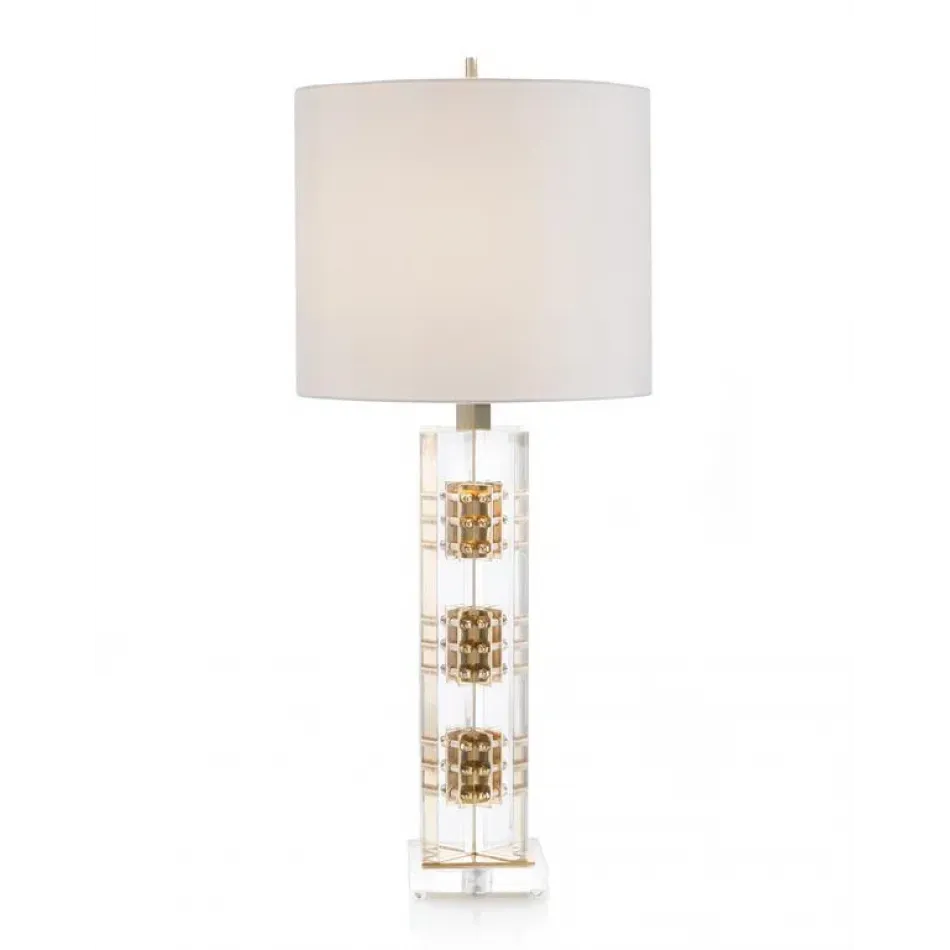 Brass and Acrylic Table Lamp
