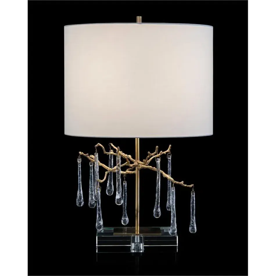 Branched Crystal Table Lamp