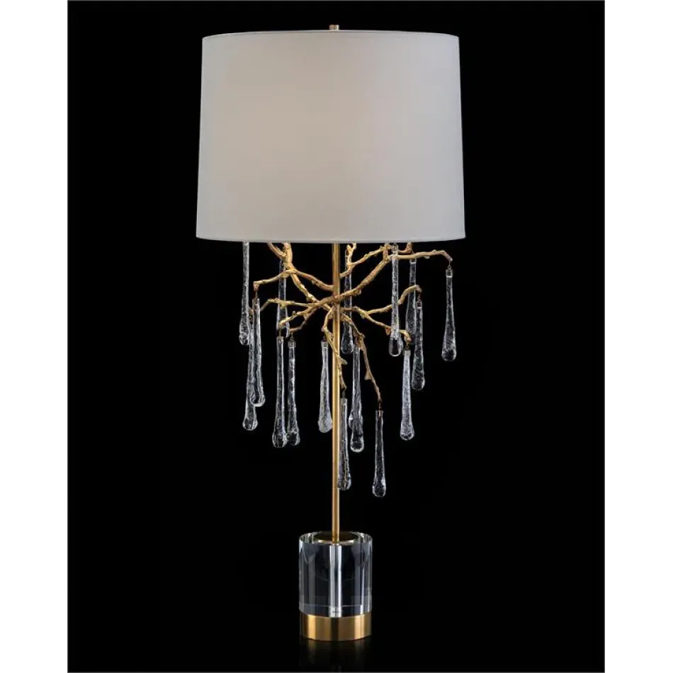 Branched Crystal Table Lamp