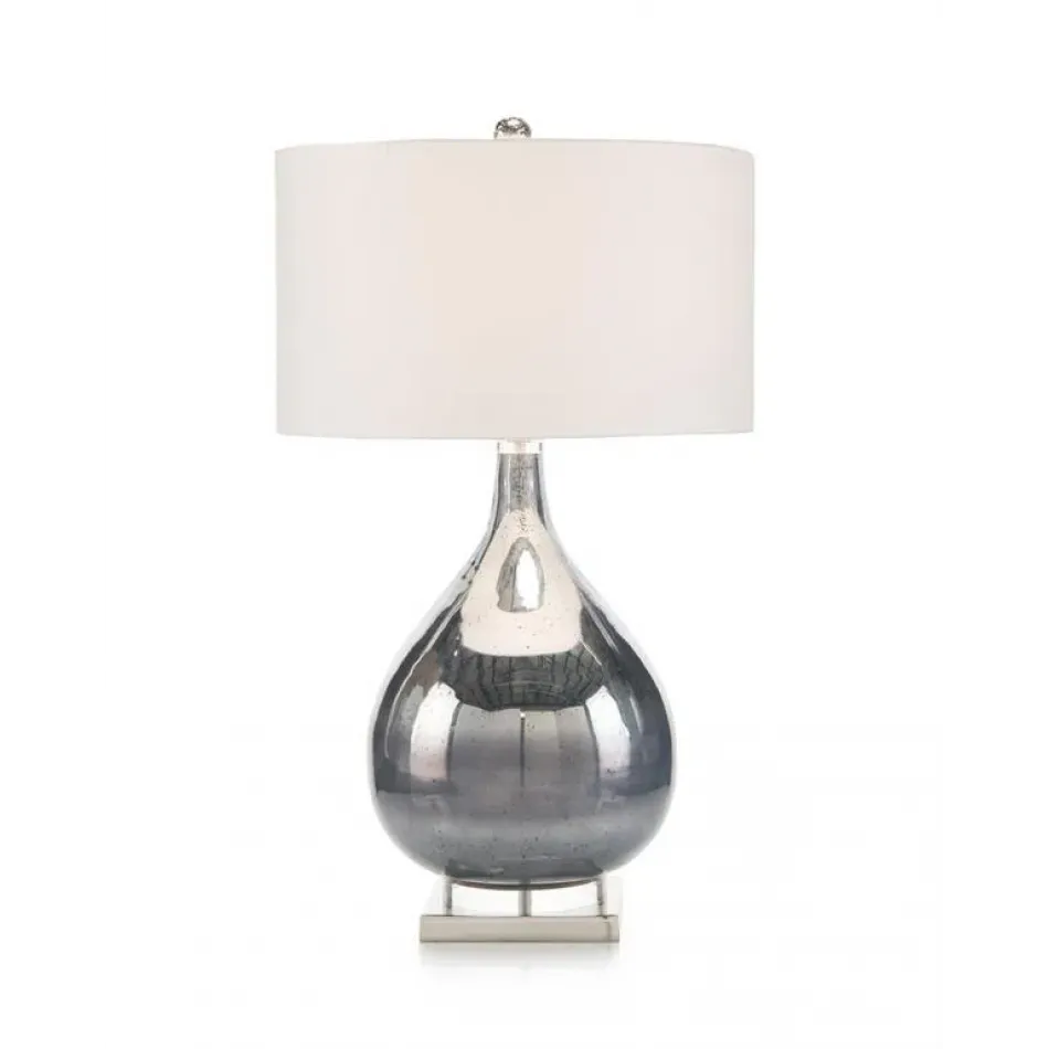 Smoky Blue Table Lamp