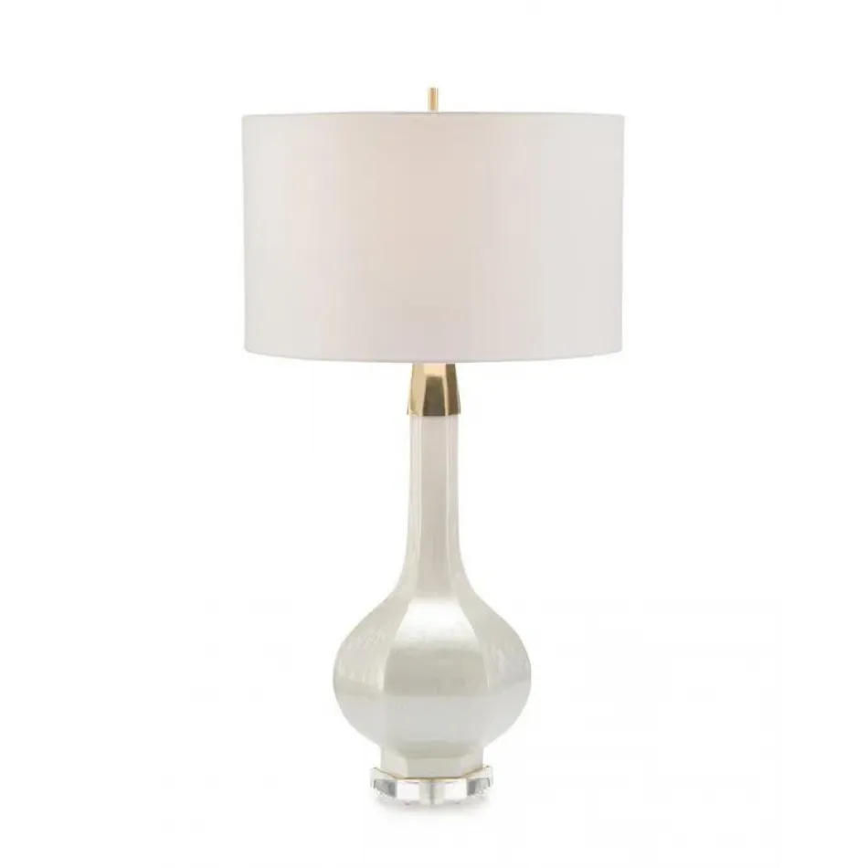 Pearlized Urn Table Lamp