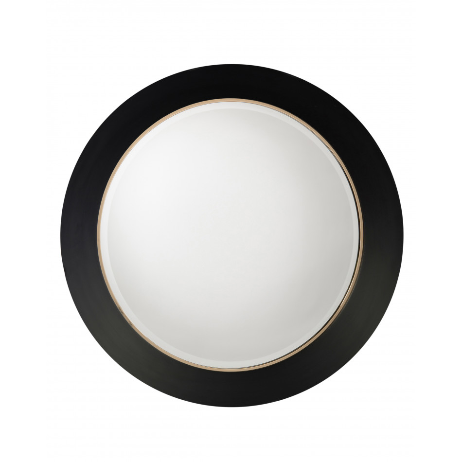 Portal Noir Large Round Mirror
