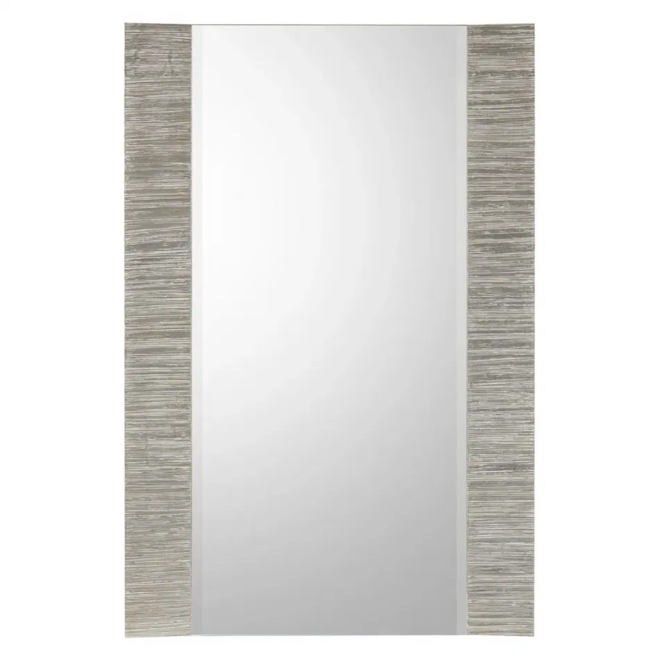 Silver Boundaries 60.25"H X 40.75"W X 2"D Rectangular Mirror