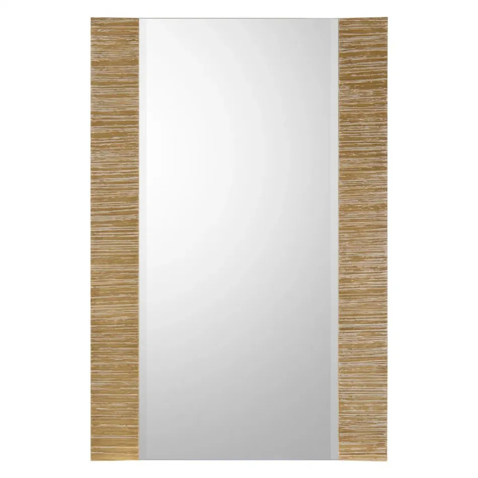 Golden Boundaries Rectangular Mirror 60.25"H X 40.75"W X 2"D