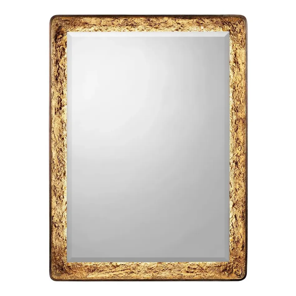Gilded Oak Rectangular Mirror