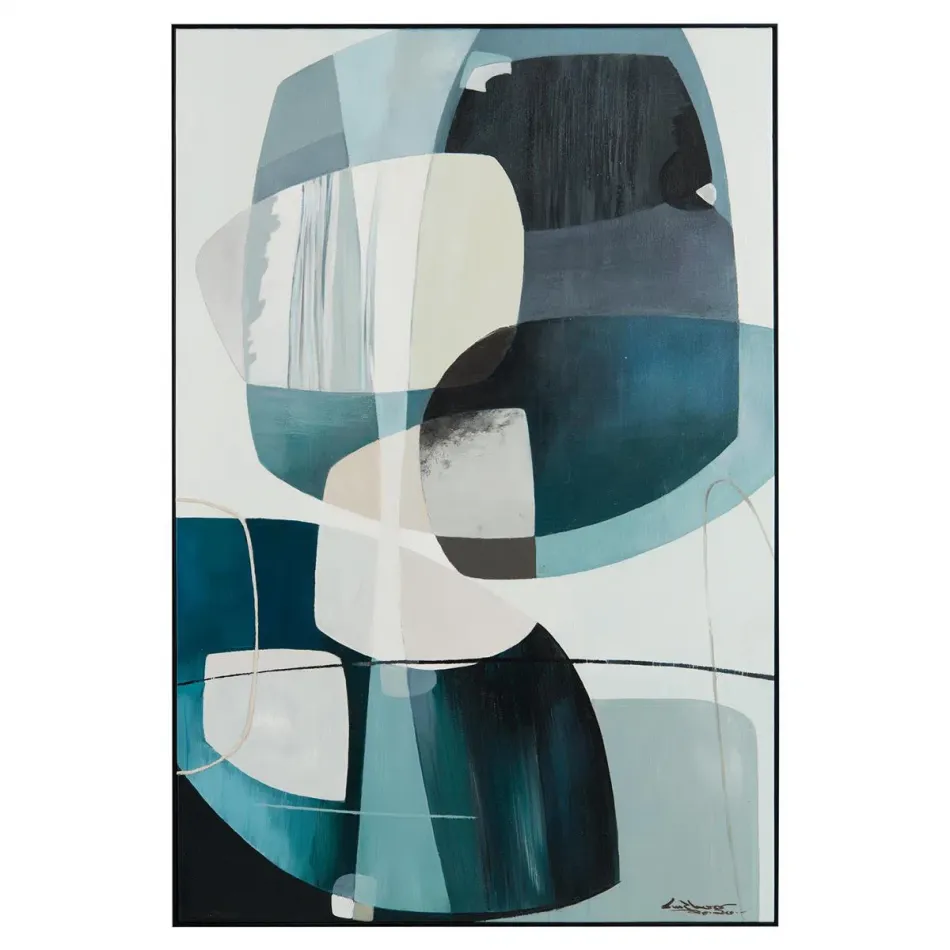 Lm Zhou's Moody Blues 59"H X 39.5"W X 2"D