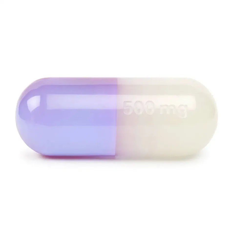 Large Acrylic Pill - Purple