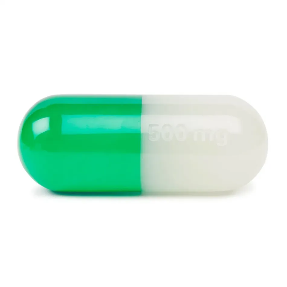 Large Acrylic Pill - Green