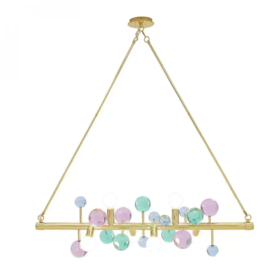 Globo 6-Light Linear Chandelier Multi