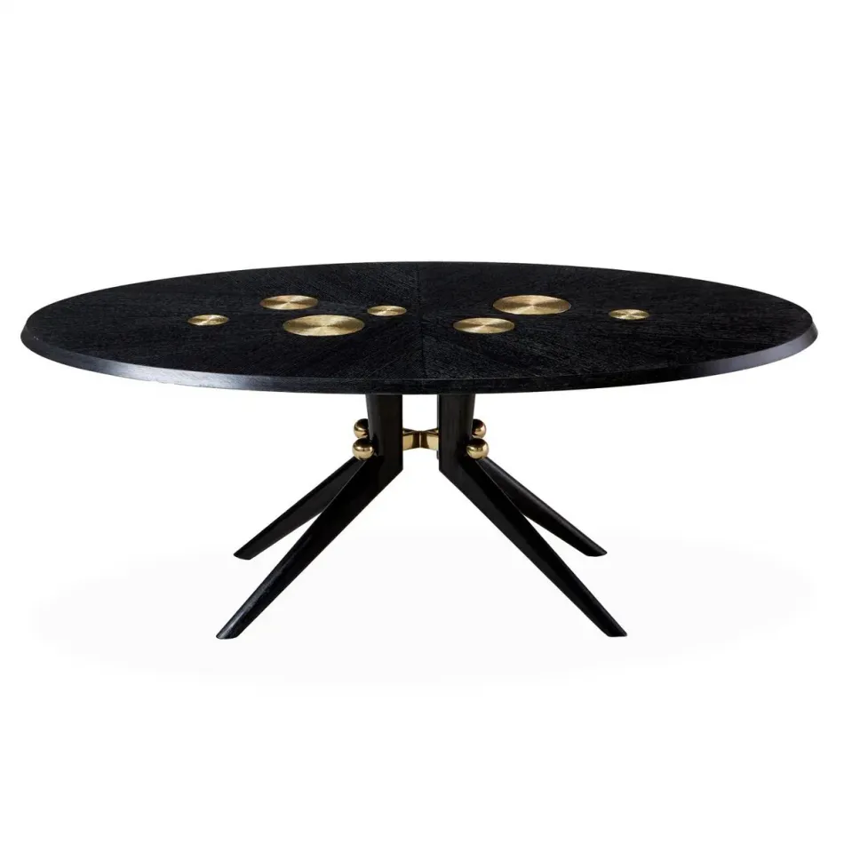 Trocadero Dining Table Ebonized Oak