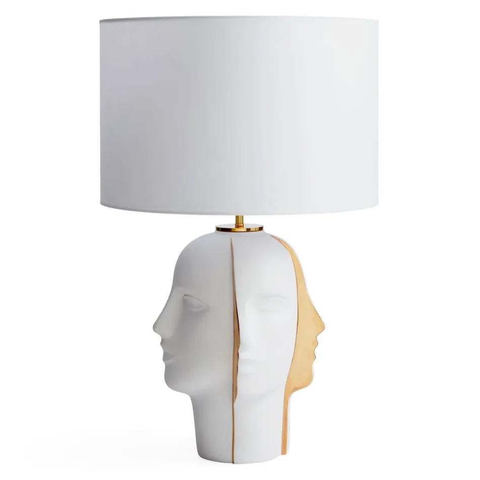 Atlas Table Lamp White/Gold