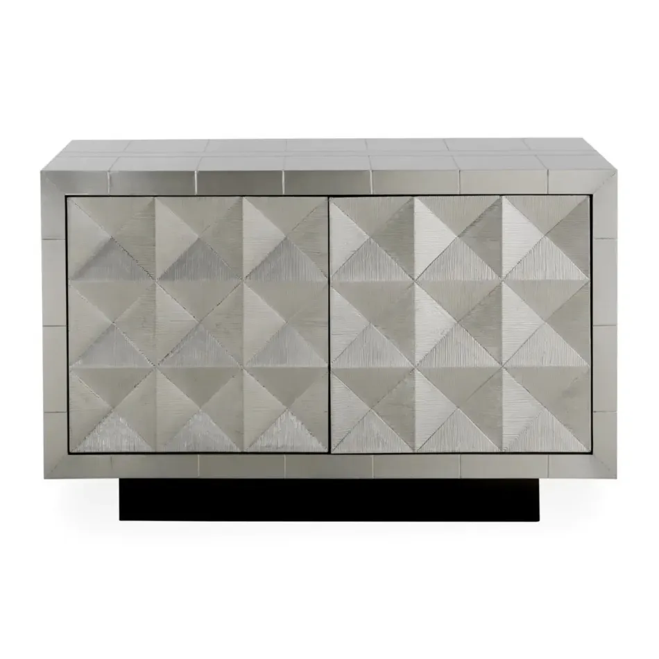 Talitha Two-Door Console Nickel