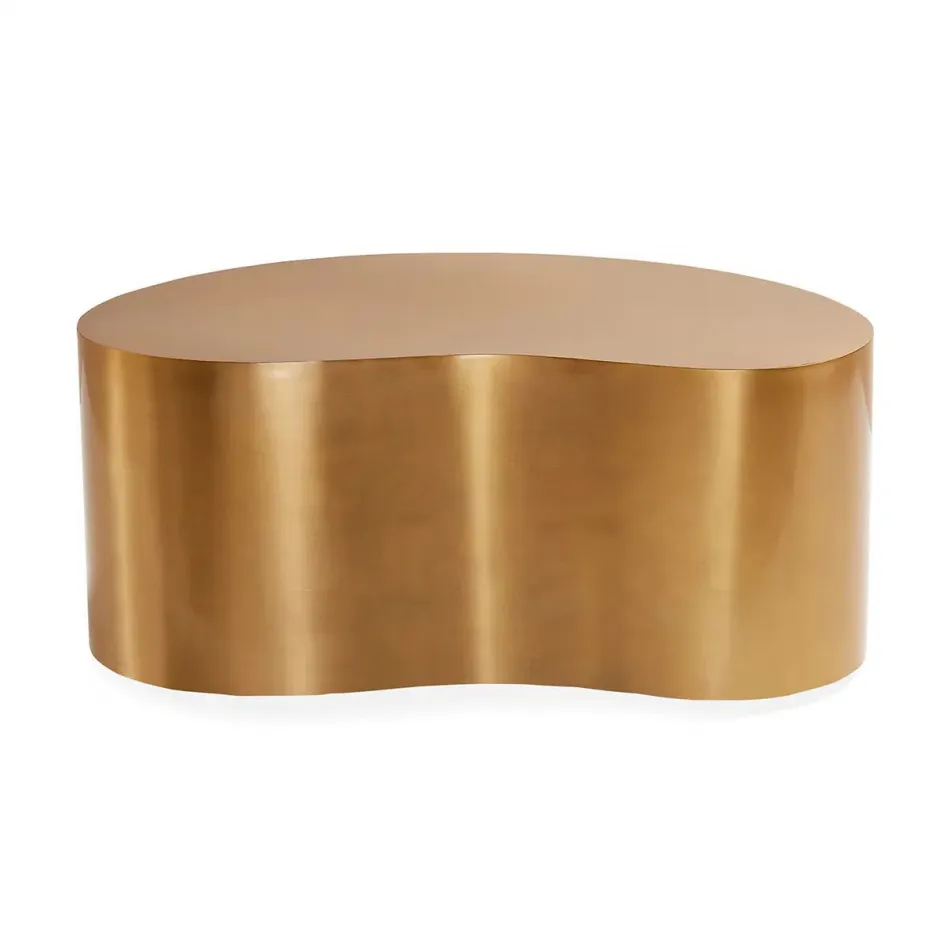 Brass Kidney Table Small