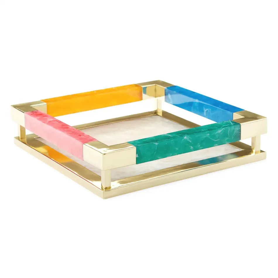 Mustique Square Tray Multi