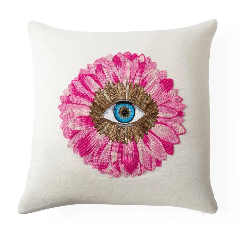 Petals Beaded Pillow 20" x 20"