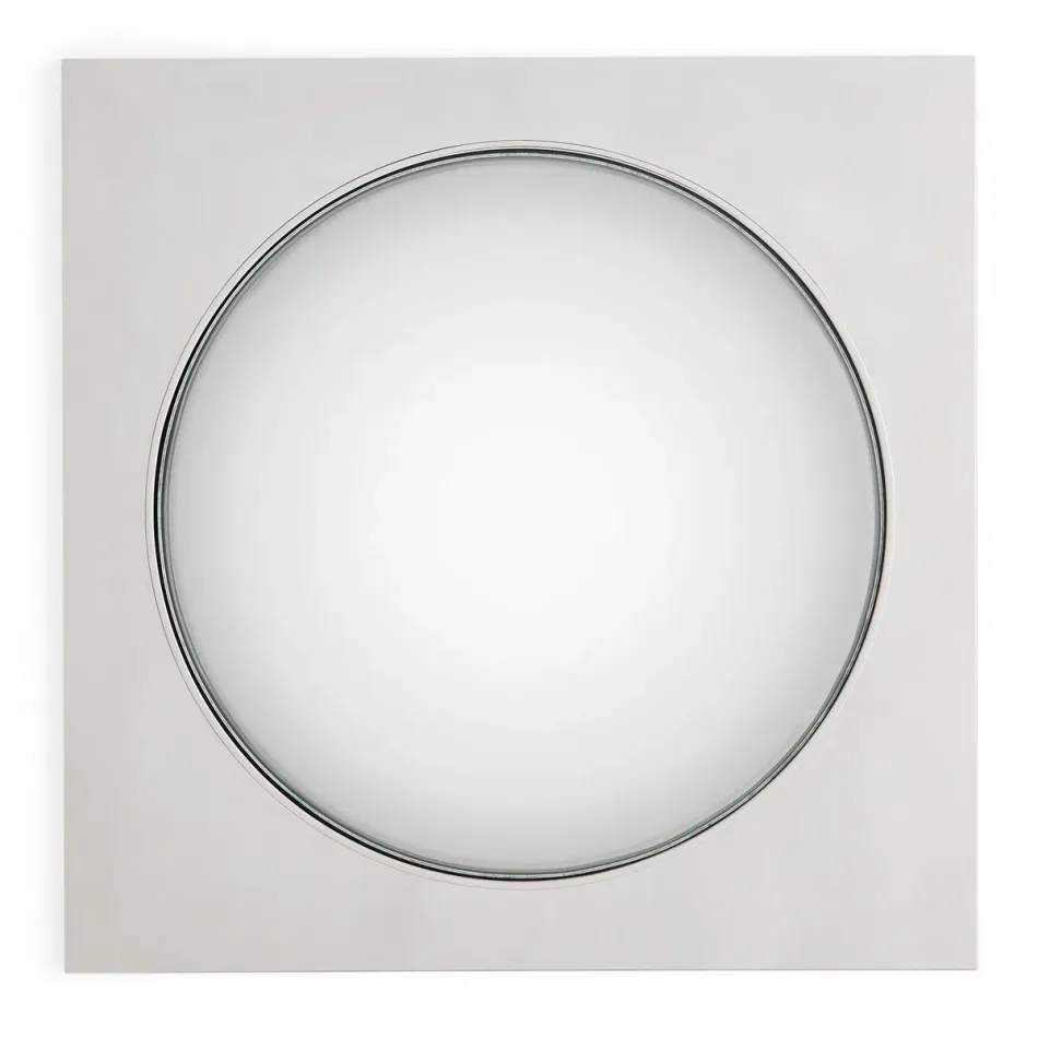 Globo Convex Round Mirror Nickel