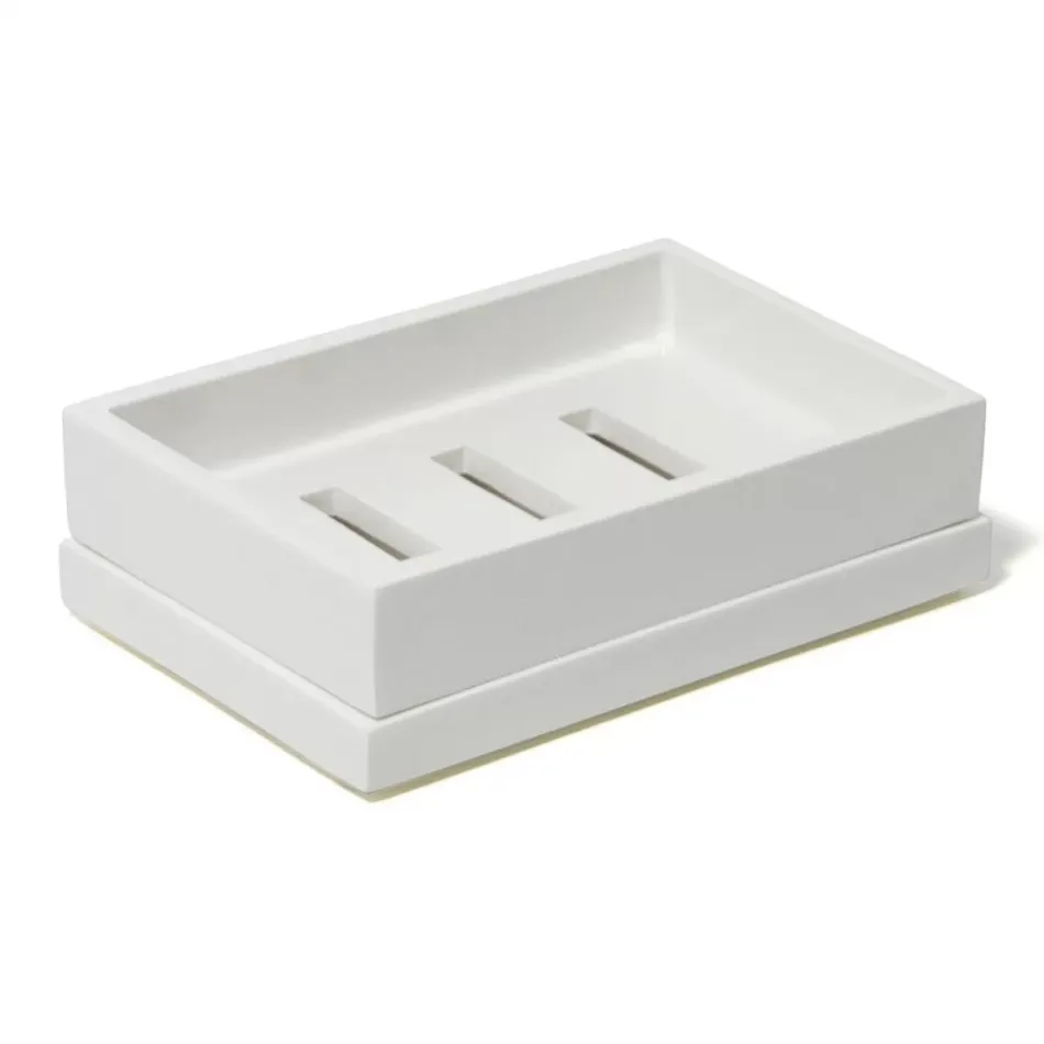 Lacquer White Soap Dish