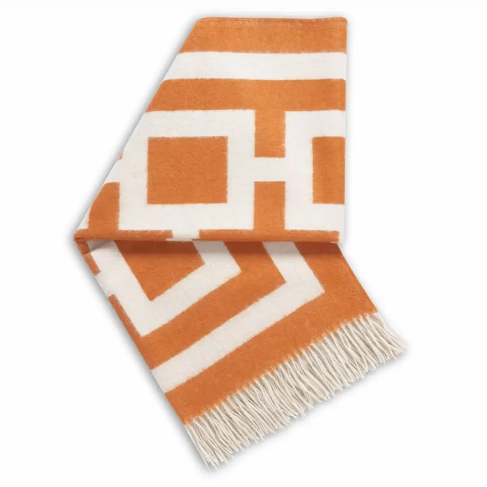 Nixon Baby Alpaca Throw Orange