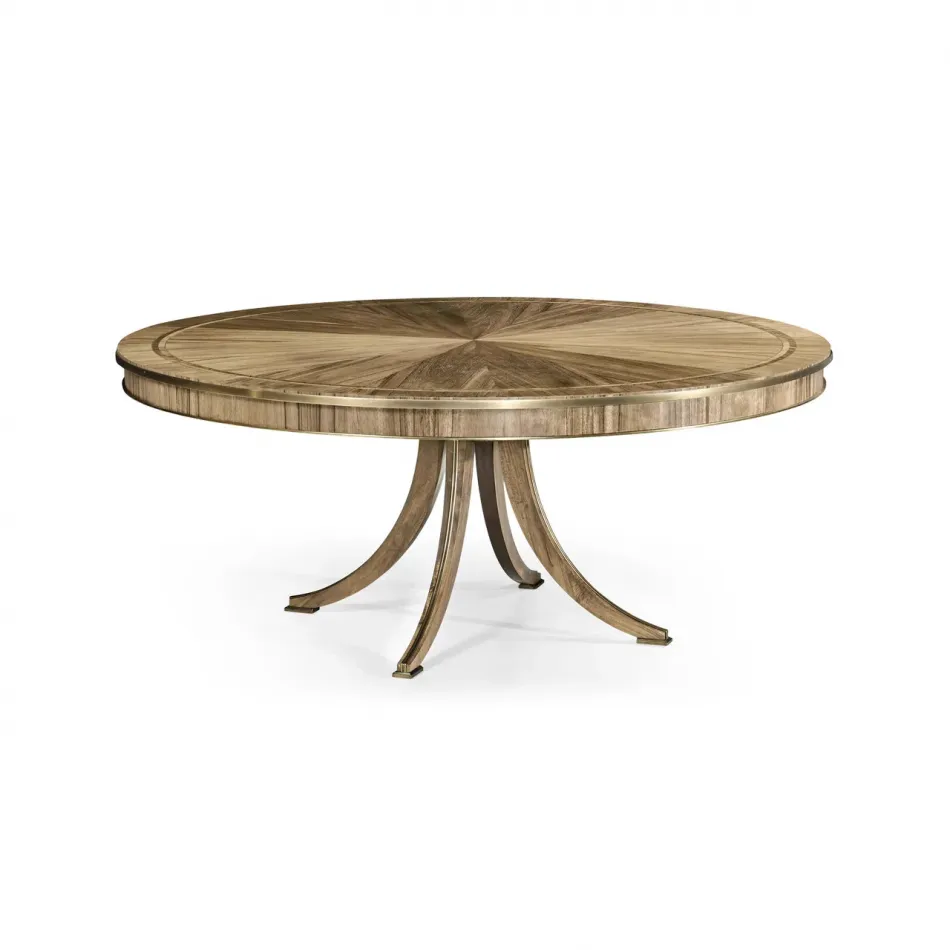 Hamilton Round Golden Amber Dining Table