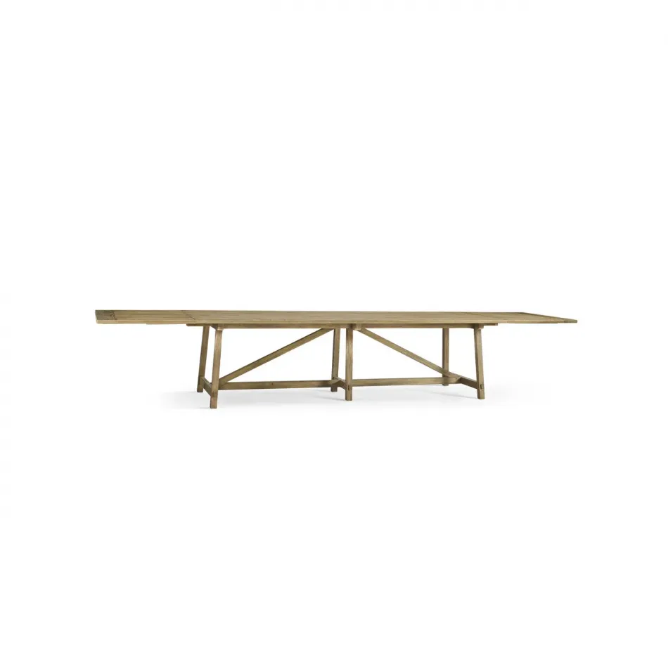 Timeless Sidereal French Laundry Dining Table 125" in Chestnut