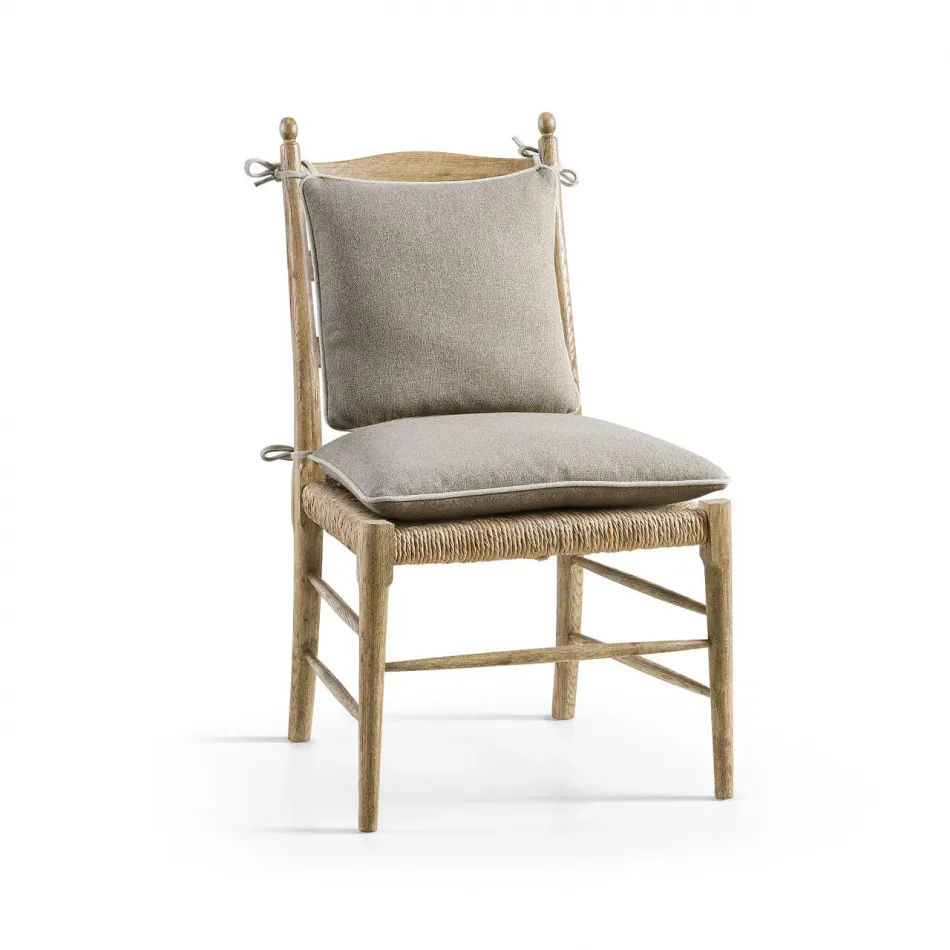 Timeless Doppler Ladderback Side Chair in Stripped Brown Chestnut