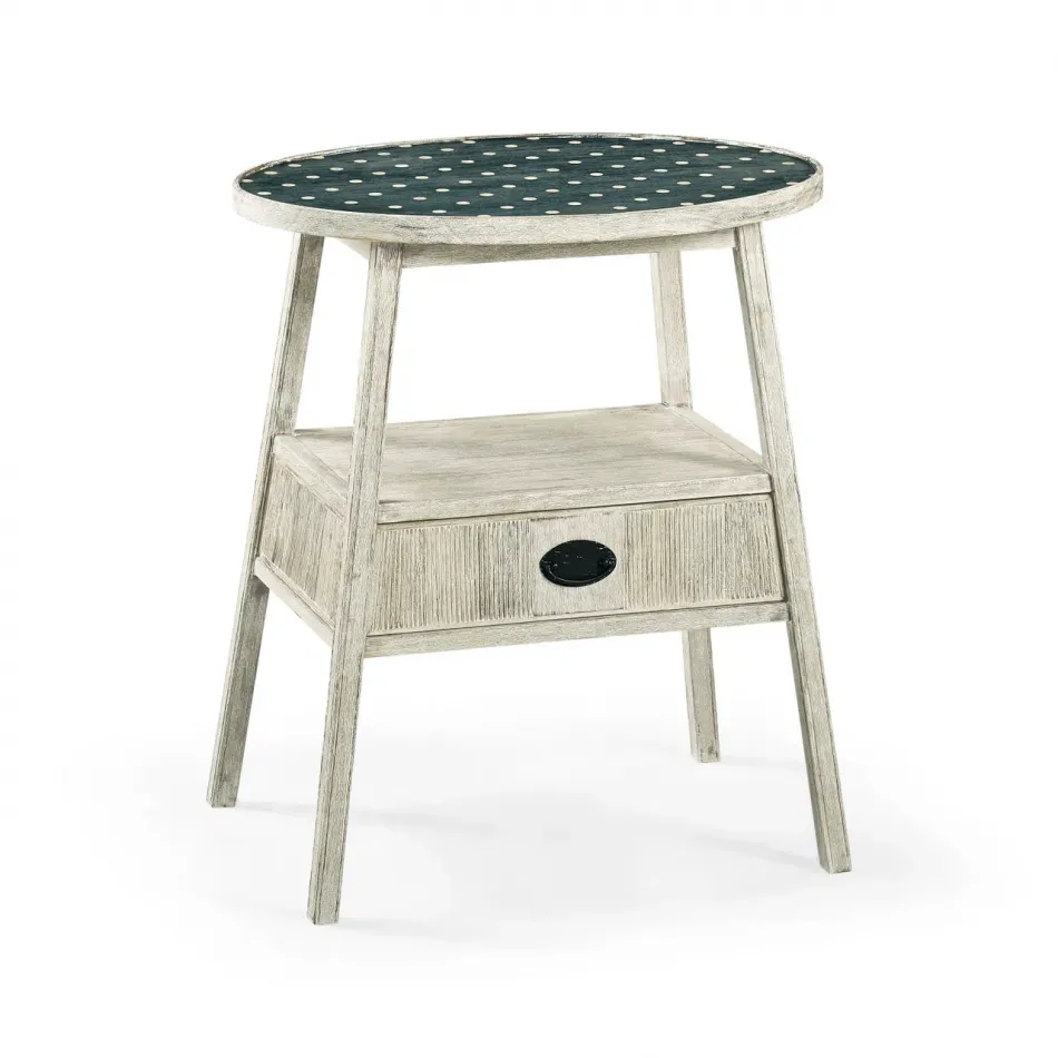 Bywater Washed Acacia Side Table by William Yeoward