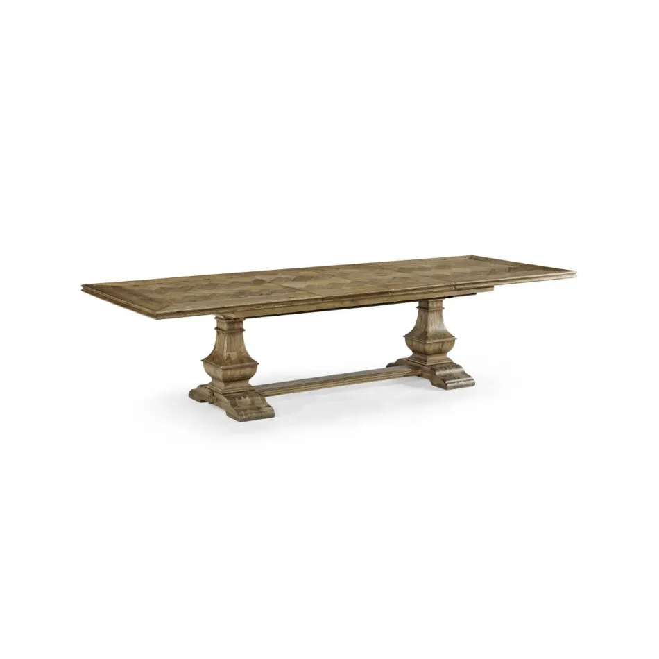 Casual Accents Medium Driftwood Parquet Top Dining Table
