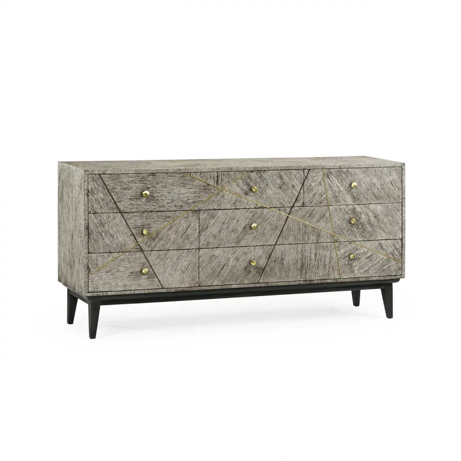 Geometric Oak Dresser
