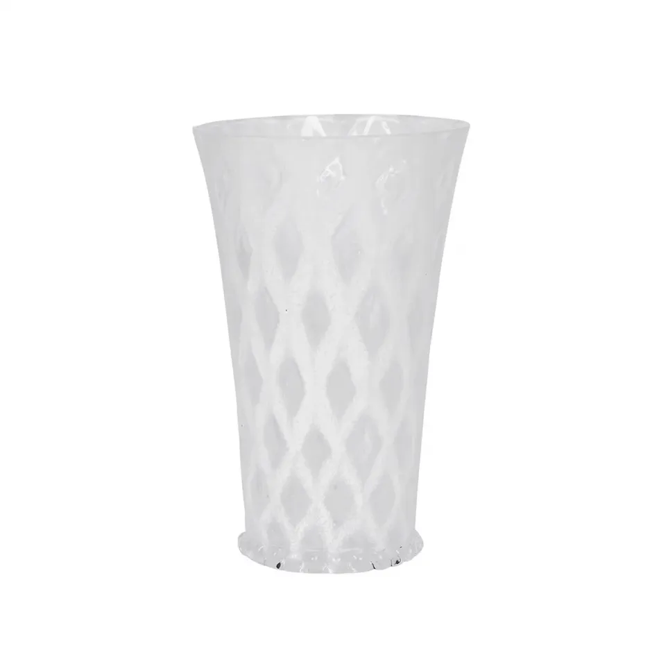 Trellis Large Tumbler - White