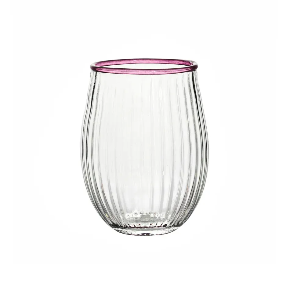 Nell Blush Stemless Wine Glass
