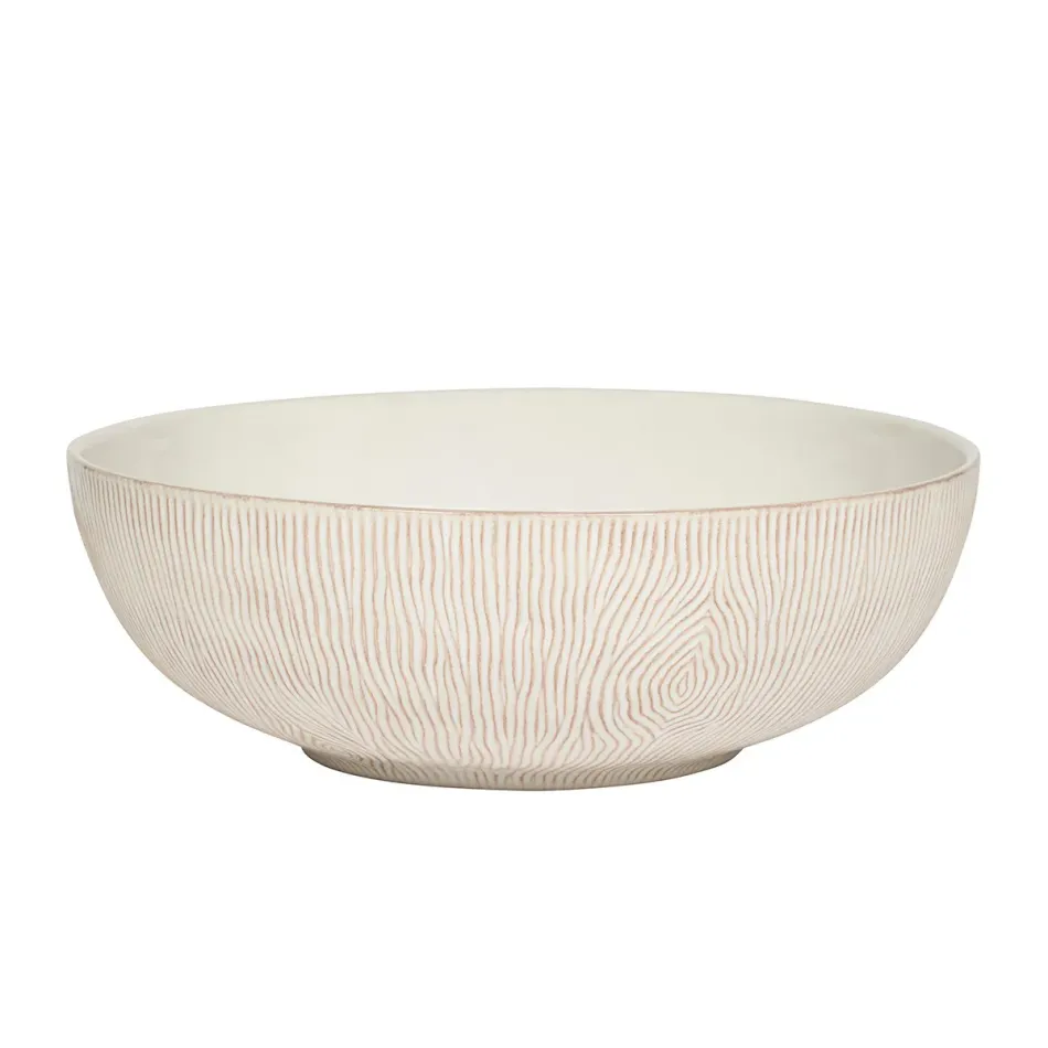 Blenheim Oak 12" Serving Bowl Whitewash