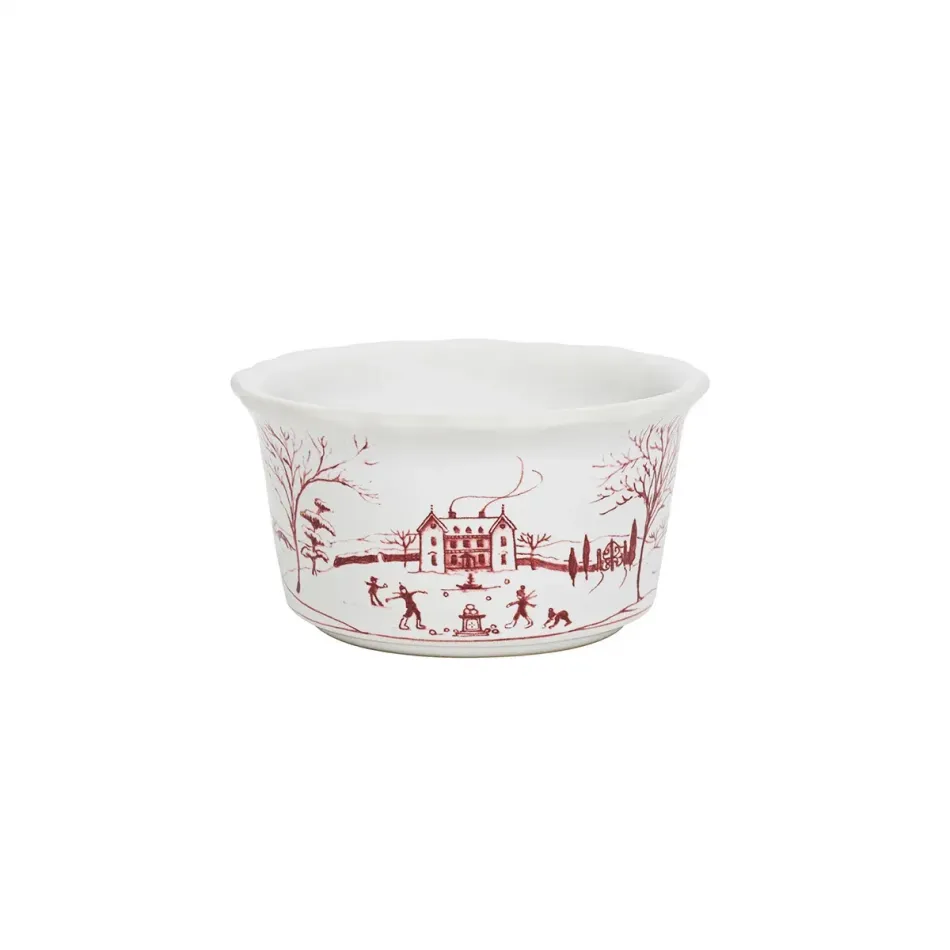 Country Estate Ruby Winter Frolic Ramekin