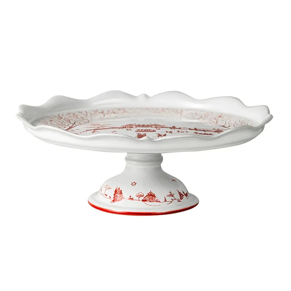 Country Estate Winter Frolic Cake Stand