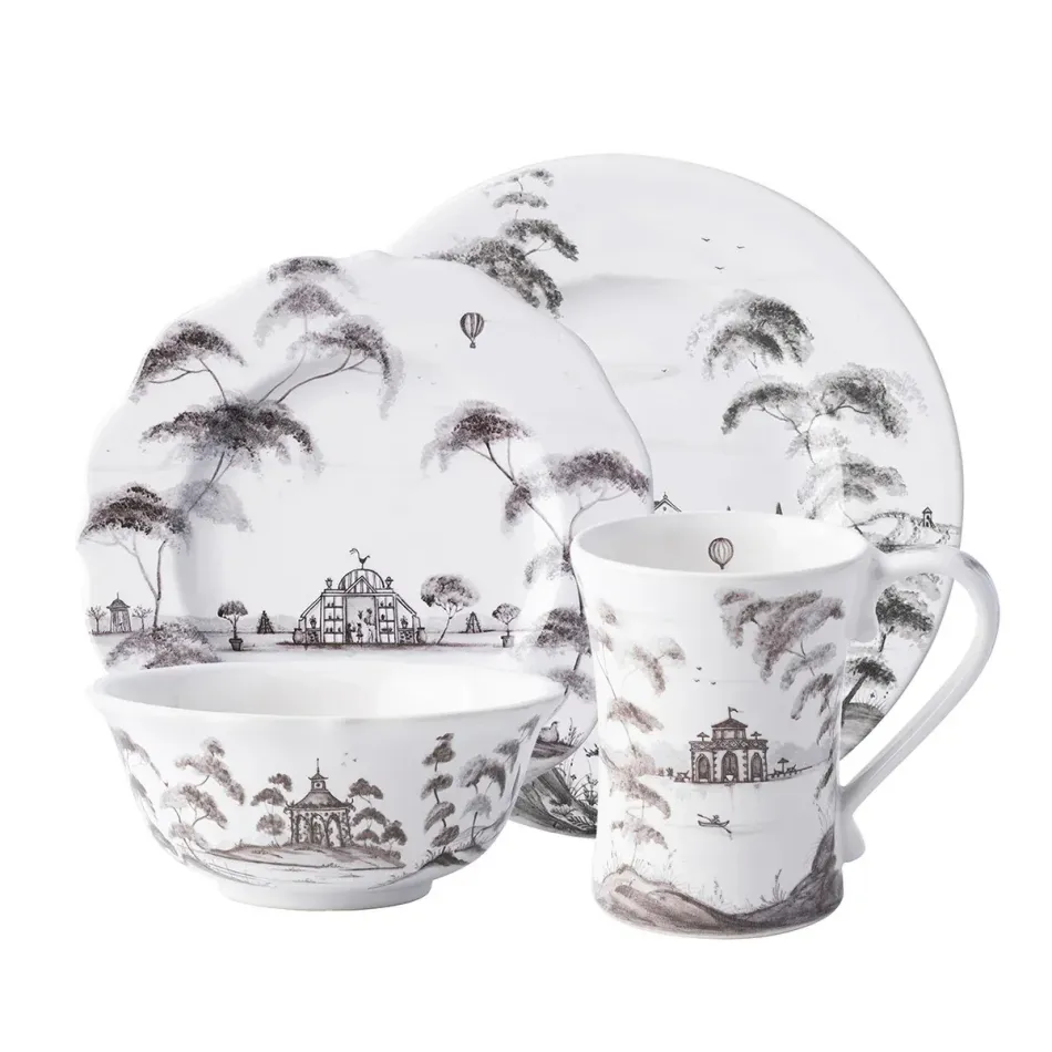 Country Estate Flint Grey 4pc Place Setting