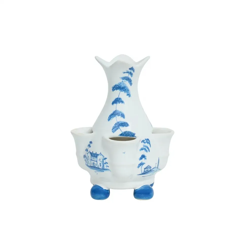 Country Estate Delft Blue Tulipiere Vase 6"