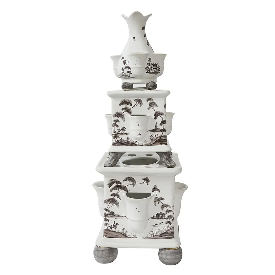 Country Estate Tulipiere Tower Set/3pc - Flint Grey