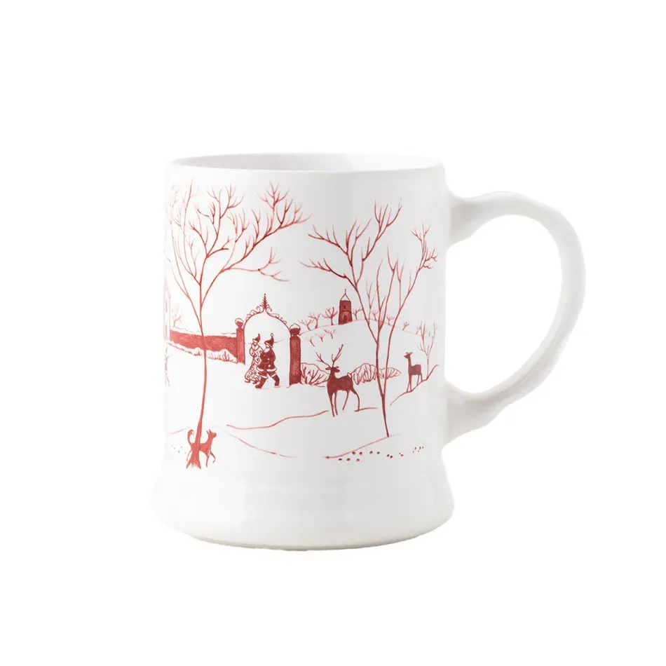 Country Estate Winter Frolic Ruby Mug