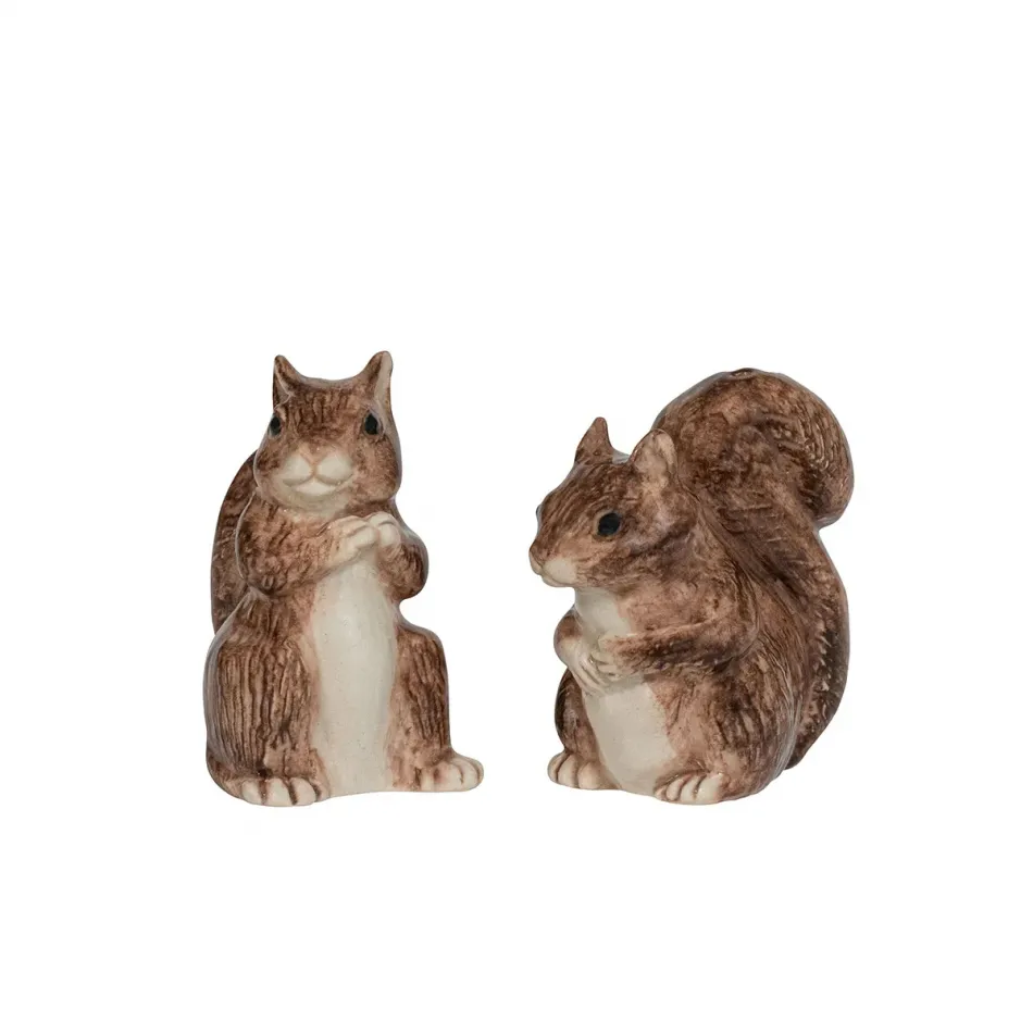 Clever Creatures Squirrel Salt and Pepper Set of Two Pc