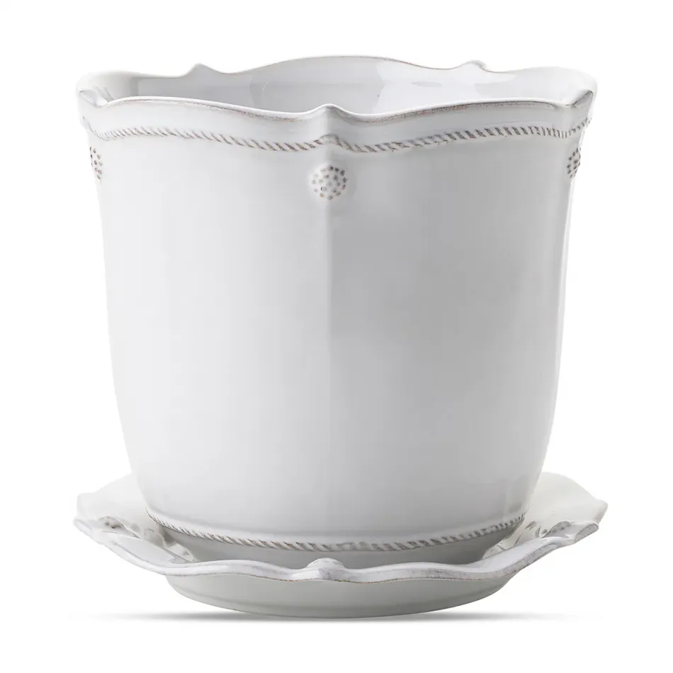 Berry & Thread Whitewash 7" Planter