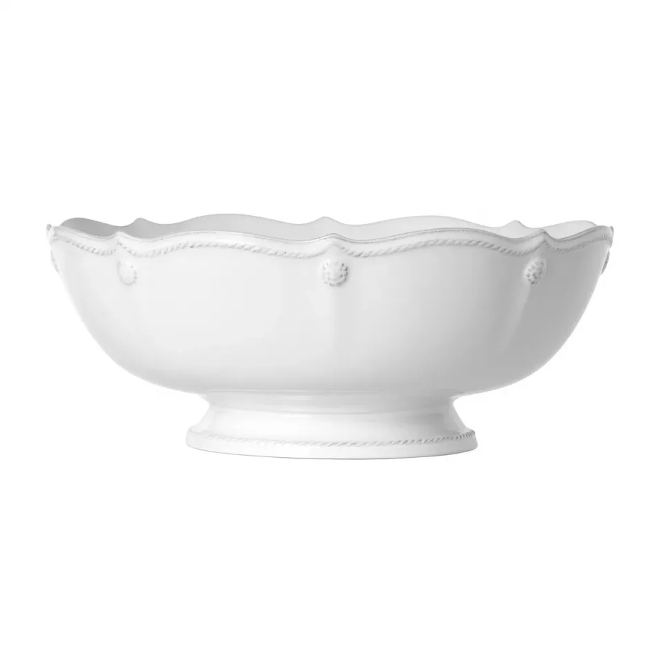 Berry & Thread Whitewash 11" Footed Fruit Bowl