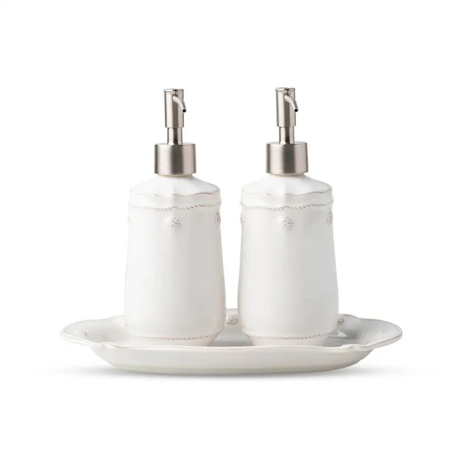 Berry & Thread Whitewash Kitchen Set of 3 Pc
