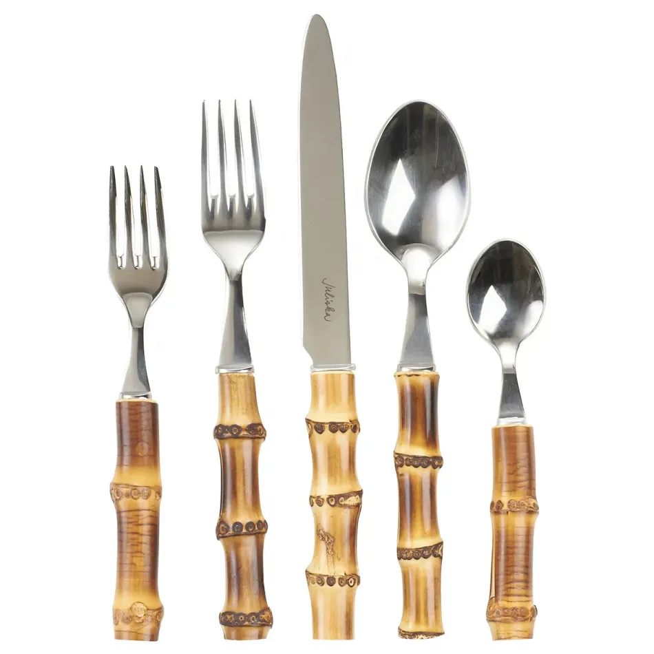 Classic Bamboo Natural 5-Pc Setting