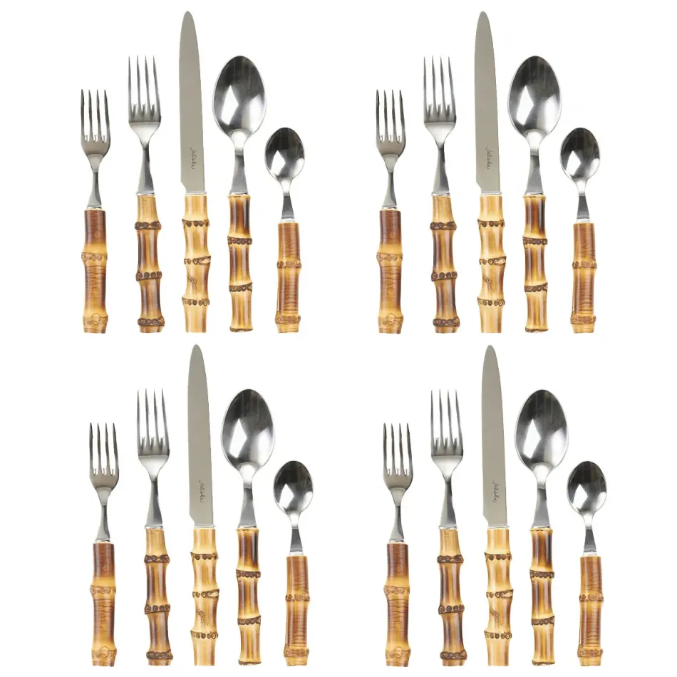 Bamboo 20 pc Place Setting Natural