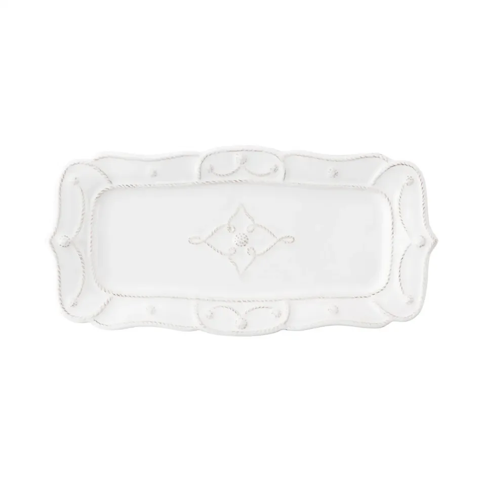 Jardins du Monde Whitewash 14.5" 14.5" Hostess Tray