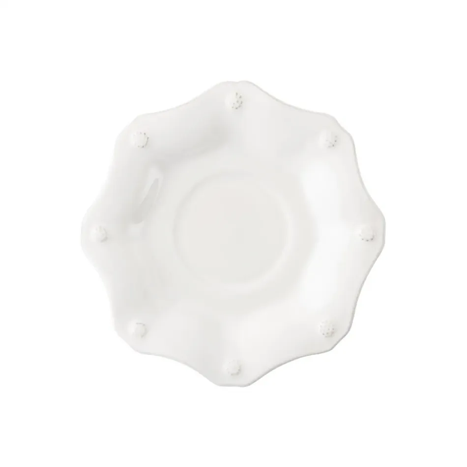 Berry & Thread Whitewash Scalloped Saucer