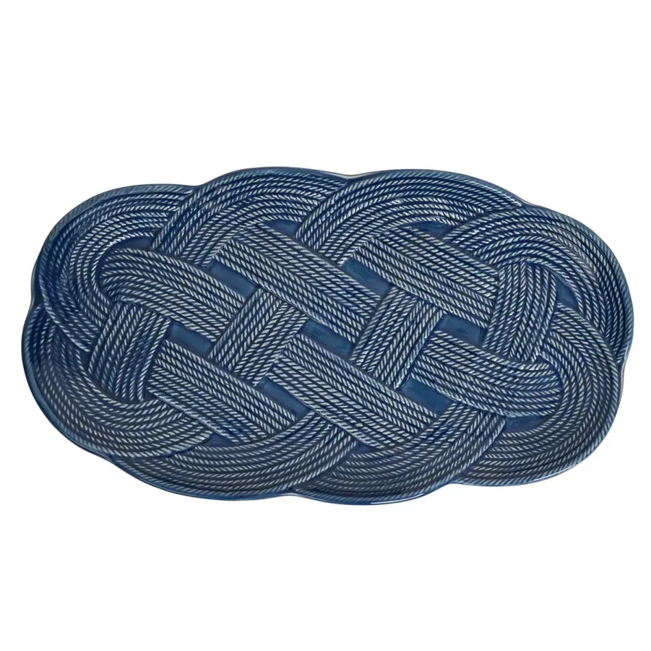 Le Panier Denim Mystic Knot Hostess Tray 15"